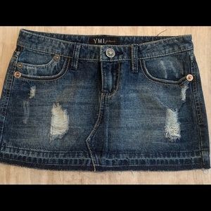 YMI Jean Mini Skirt Size 0